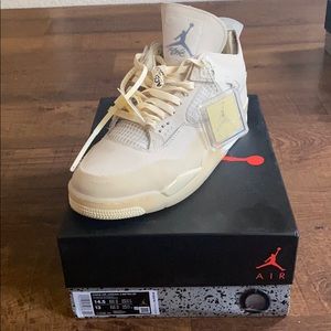 Off White Jordan 4 Retro Sail